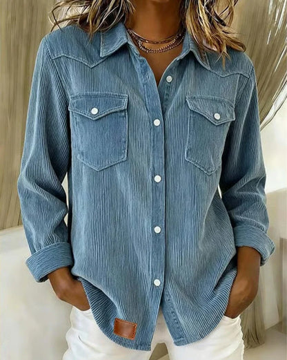 Camisola de mulher de manga comprida com gola