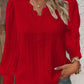 Camisa de senhora em renda, elegante e moderna, de cor sólida