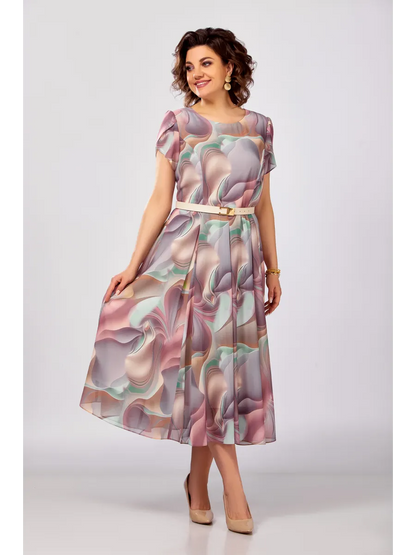 🔥🥰[S-5XL] Vestido de chiffon novo e elegante de alta qualidade