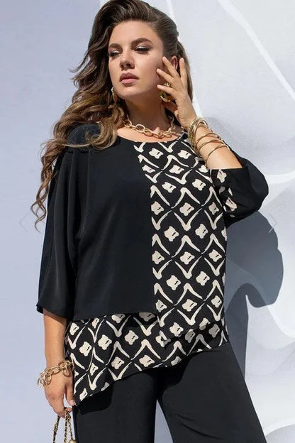 【Tamanhos S-5XL】❤️Nova camisa de gola redonda elegante para mulher, modelo 2026