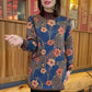 [M-6XL] 2024 novos tops com estampado retro de veludo ousado outono inverno