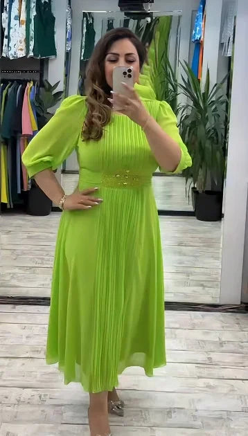 👗[S-5XL] Novo vestido da moda, design clássico, elegante e simples
