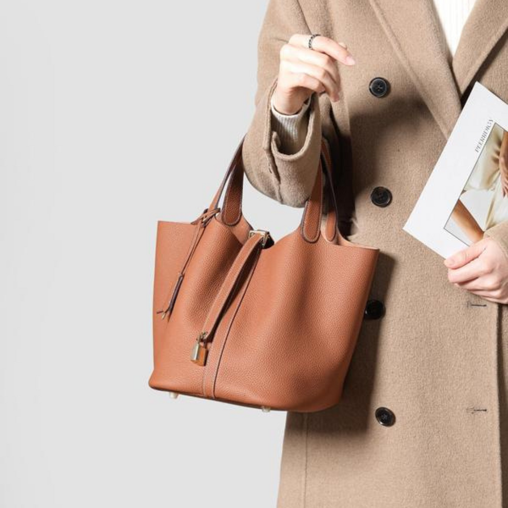 Bolsas em pele genuína
