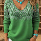 Camisola feminina retro estilo faroeste com ombros caídos