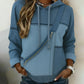 Sweatshirt de mulher moderna com blocos de cores