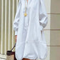 Vestido curto de mulher em algodão