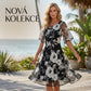 【Tamanhos S-3XL】🌸Vestido elegante de chiffon para mulher com estampado floral