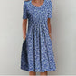 Vestido midi fluído