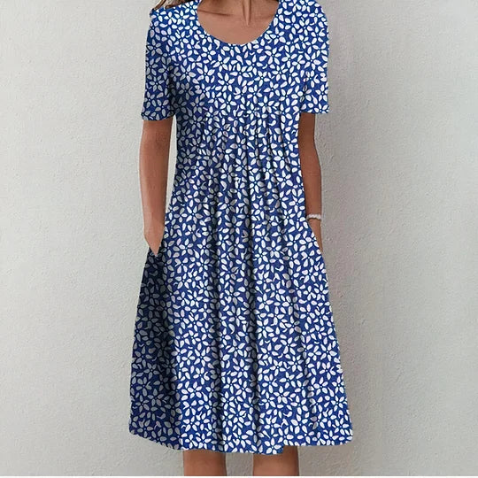 Vestido midi fluído