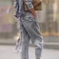 Conjunto casual de menina com gola redonda e calças