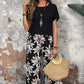 🌹Conjunto casual de senhora de duas peças com estampado