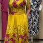 🔥Vestido midi de senhora estampado de manga curta e gola redonda