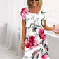 Vestido em camadas com estampado floral