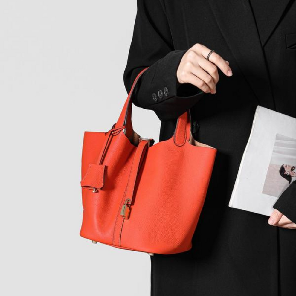Bolsas em pele genuína
