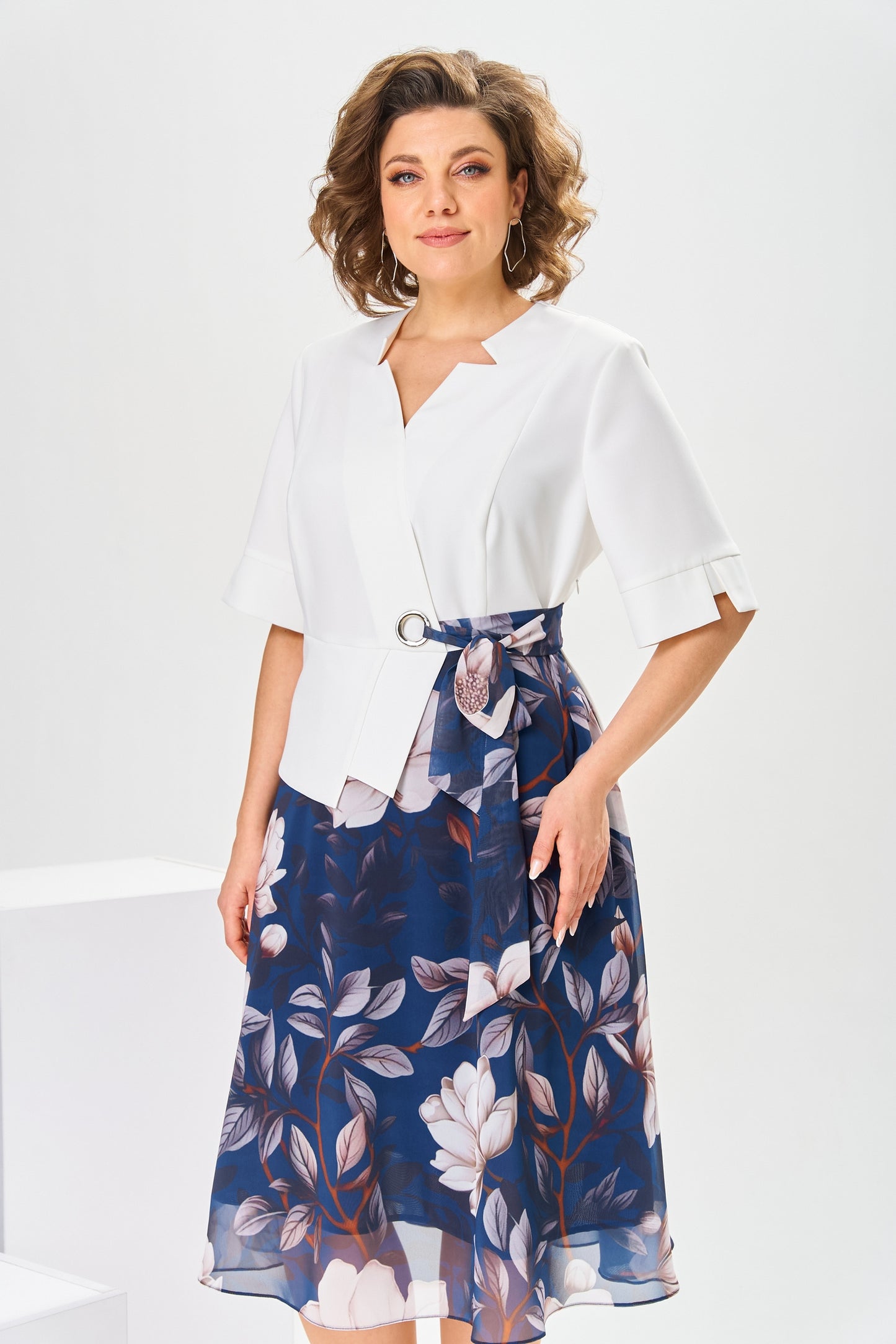 🌸[S-5XL]Vestido de algodão e seda de alta qualidade