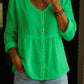 Camisa de senhora em linho e algodão