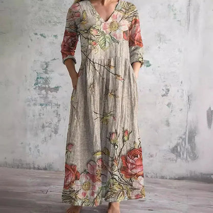 Vestido floral de verão 2026