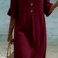 Vestido de senhora em algodão e linho, modelo 2026