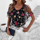 Top de mulher com estampado de renda