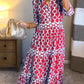 Vestido estampado com lapelas (quase esgotado)