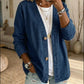 Cardigan feminino casual em jeans