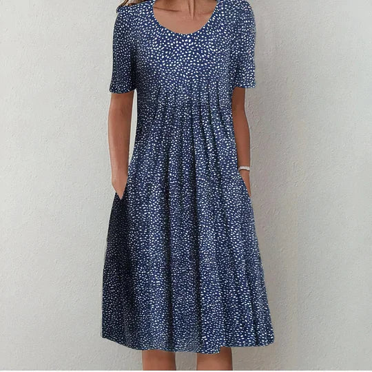 Vestido midi fluído