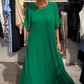 Vestido solto casual simples para senhoras da moda de verão