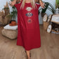 Vestido feminino com alças e decote redondo