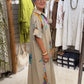Vestido Chemise Maxi Floral em Aquarela