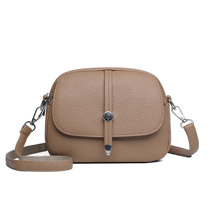 Bolsa tiracolo leve de cor sólida para mulher