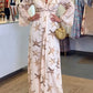 Vestido com estampado artístico em estilo boémio