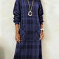 Vestido xadrez com bolsos