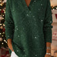 Camisola de Natal para mulher com gola brilhante