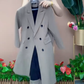 Conjunto de roupa de trabalho de três peças para mulher: colete + calças + casaco
