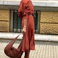 Vestido camiseiro feminino elegante 2025