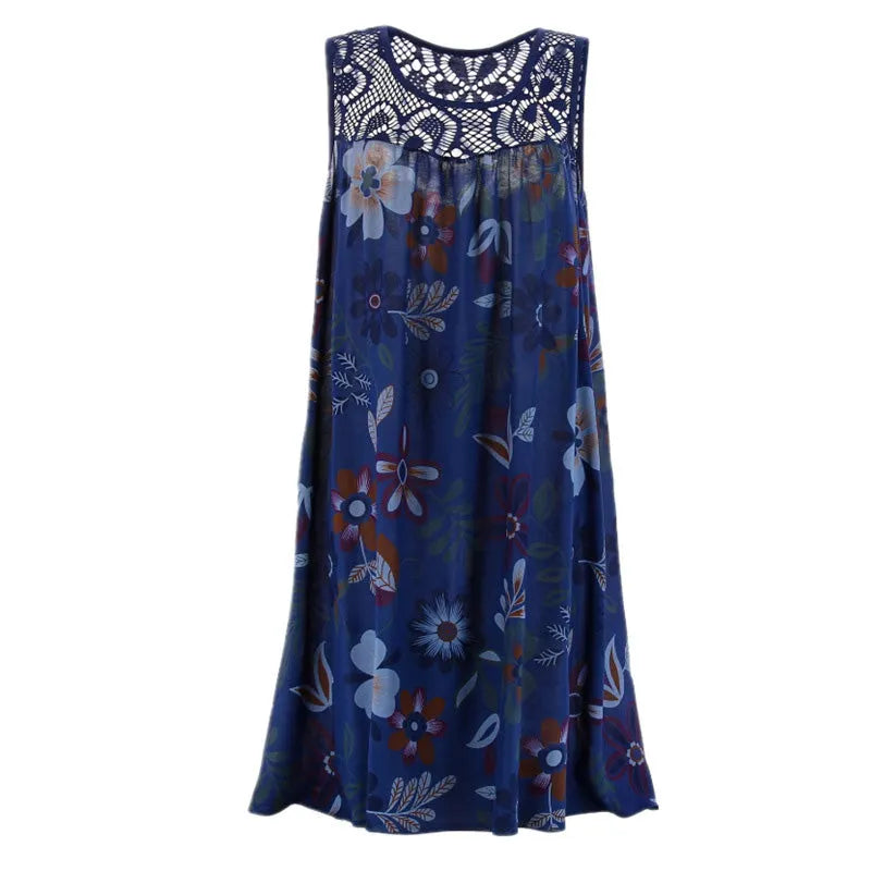 💥🔥 Vestido estampado sem mangas
