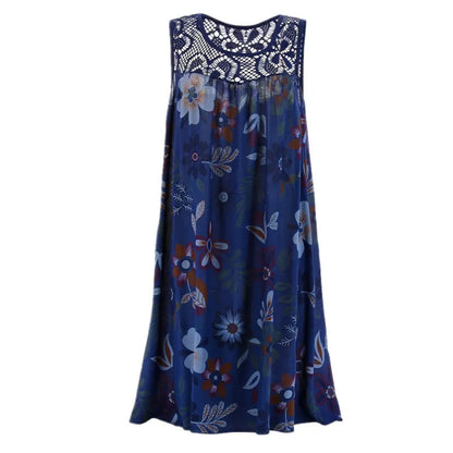 💥🔥 Vestido estampado sem mangas