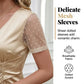 Vestido de cocktail para mulher com decote em V e cintura alta