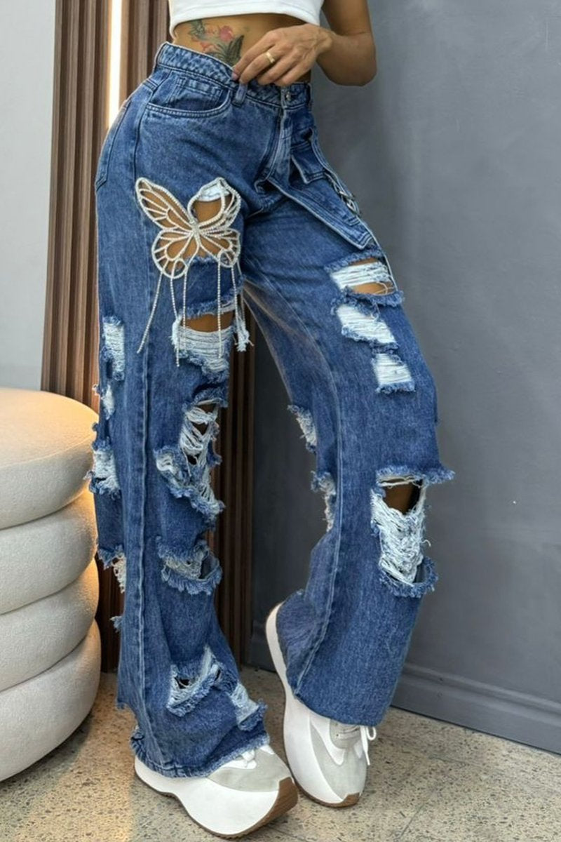 🦋Jeans femininos da moda
