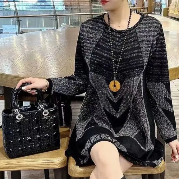 Camisola longa e quente para mulher