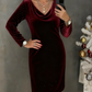 Vestido feminino simples com brilho