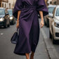 Vestido elegante com mangas balão