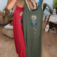 Vestido feminino com alças e decote redondo