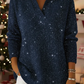 Camisola de Natal para mulher com gola brilhante