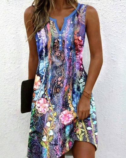 Vestido casual estampado