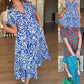 🤩🤩Oferta por tempo limitado⏰Saia maxi casual feminina estampada em formato A