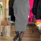 Vestido casual com capuz e bolsos
