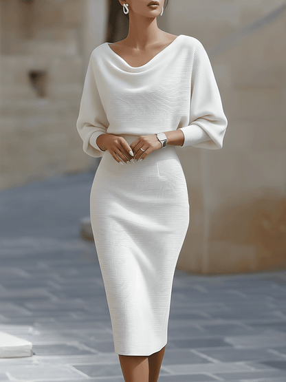 Vestido midi branco 2025