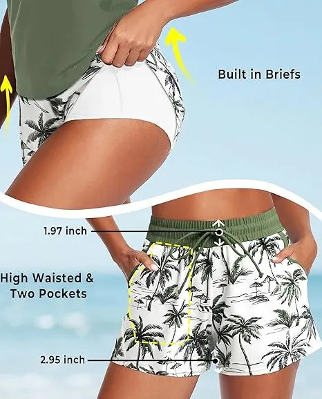 ⏰ Tankini de 3 peças com calções 🔥