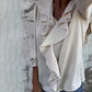Blusa Elegante com Folhos